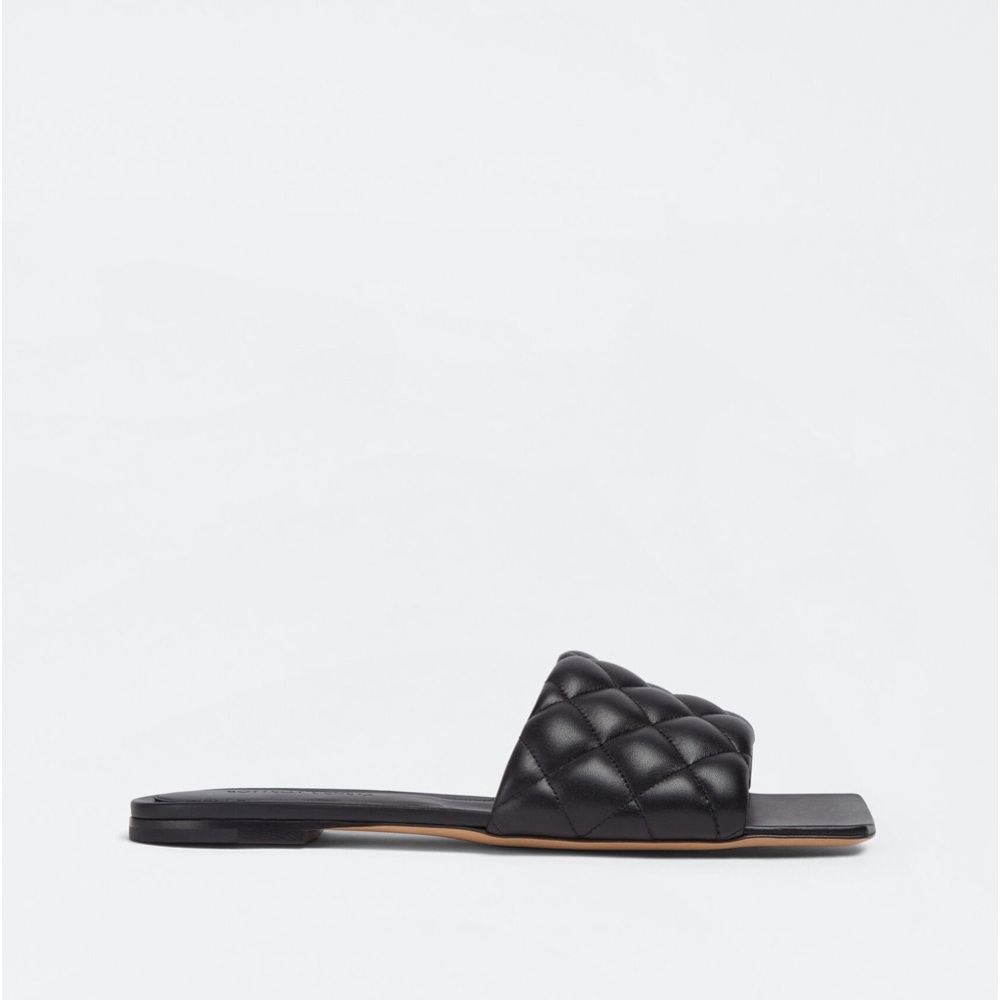 Authentic Botega black padded Sandal
